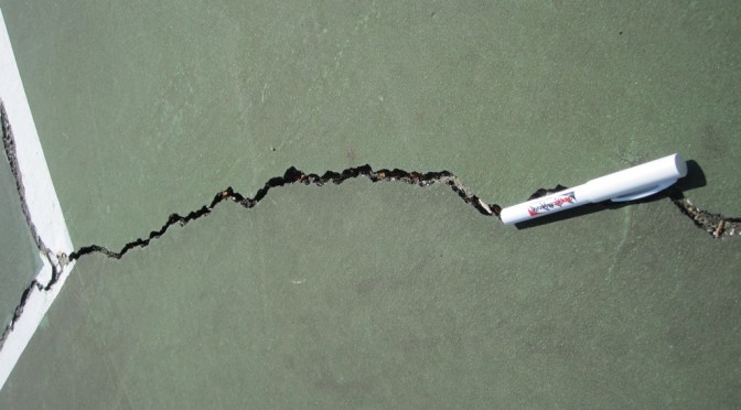 Repairing Cracks on Netball Courts